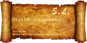 Stollár Levente névjegykártya